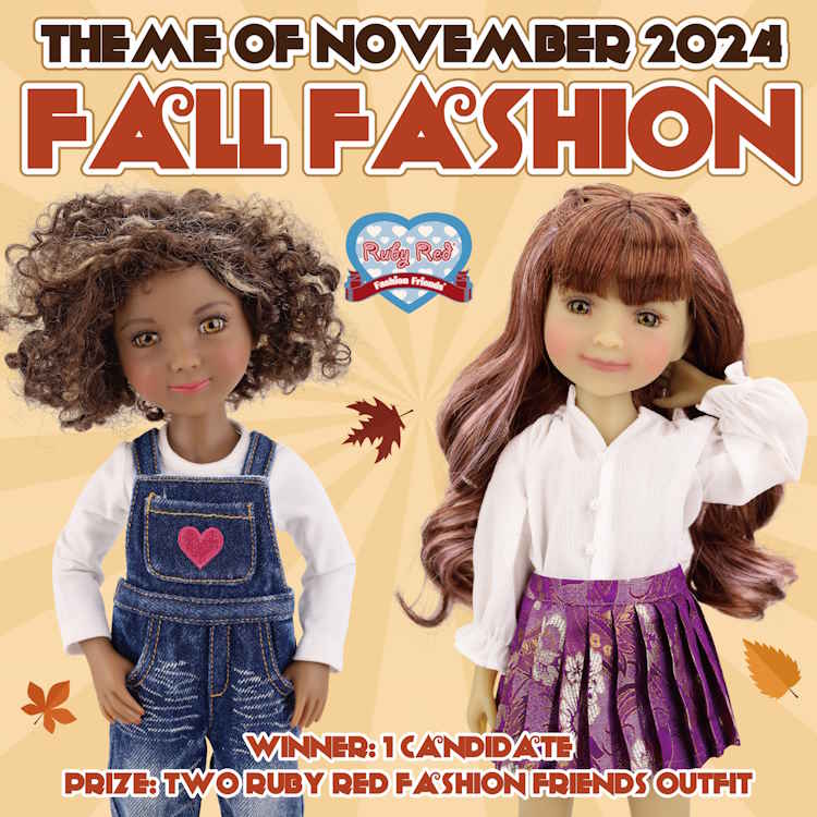 Ruby Red Fashion Friends Dolls - Photo of the month theme